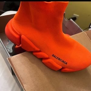 Balenciaga Sock Sneakers-Orange